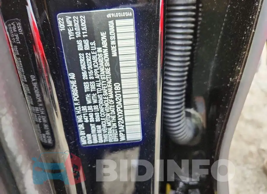WP1AF2AYXPDA20180 Photo# 12