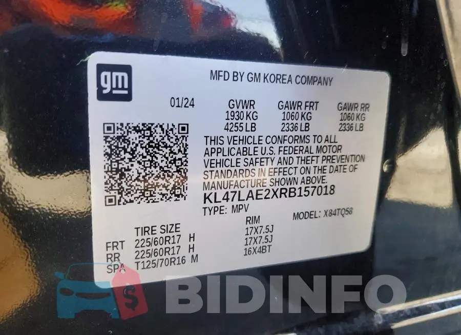KL47LAE2XRB157018 Photo# 12