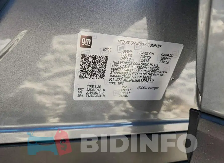 KL47LAEP8SB188219 Photo# 13