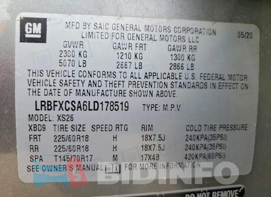 LRBFXCSA6LD178519 Photo# 13