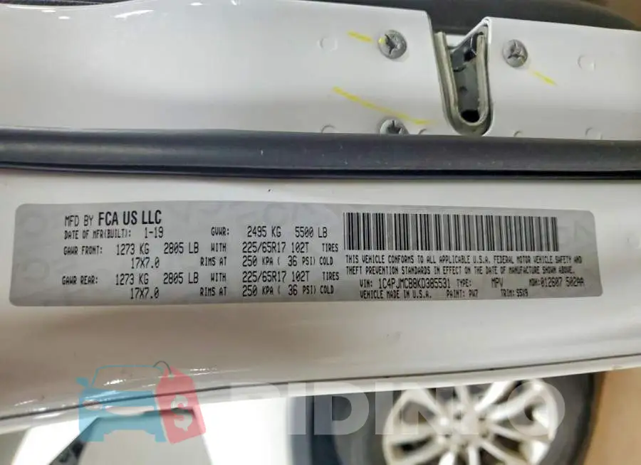 1C4PJMCB8KD385531 Photo# 12