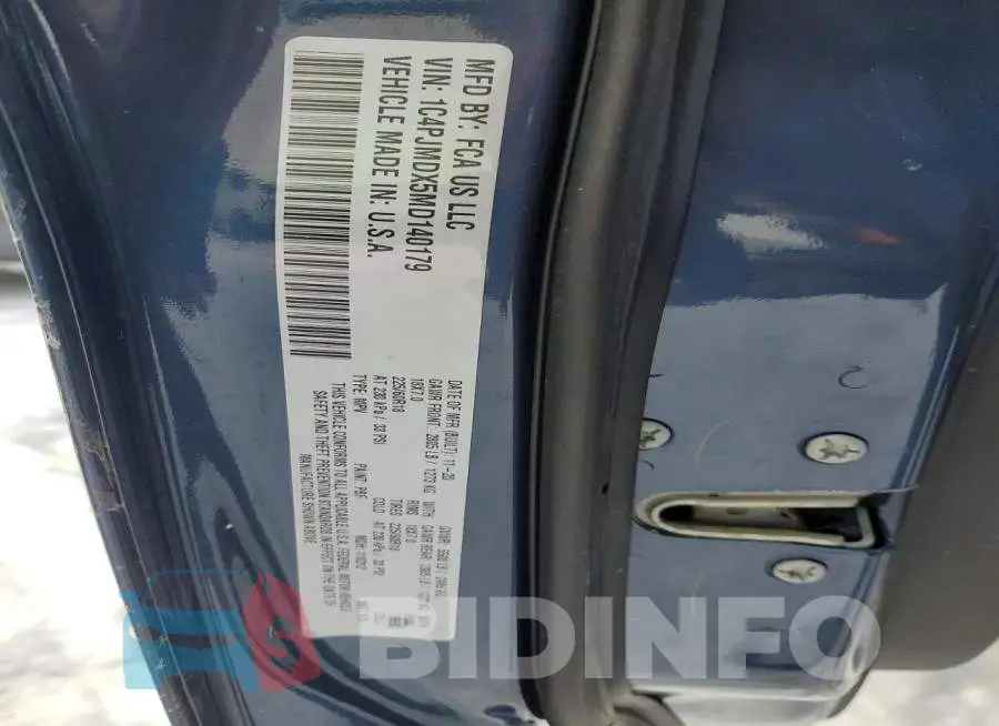 1C4PJMDX5MD140179 Photo# 13