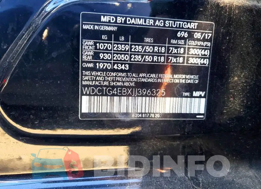 WDCTG4EBXJJ396325 Photo# 12