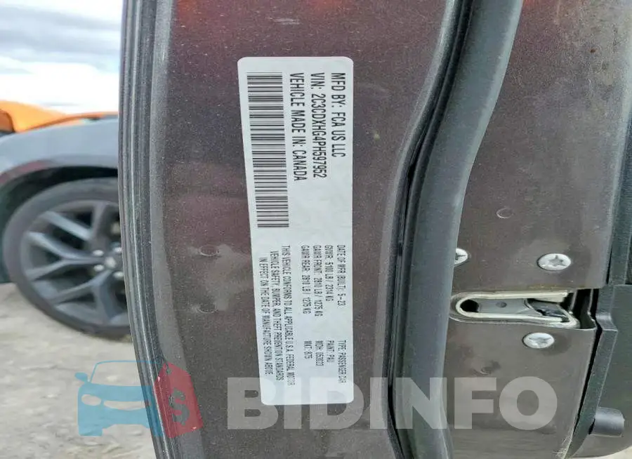 2C3CDXHG4PH597952 Photo# 13