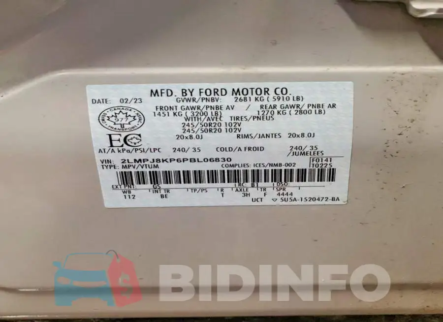 2LMPJ8KP6PBL06830 Photo# 13