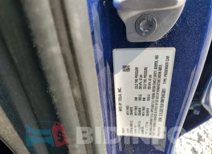 5YJ3E1EA1MF045381 Photo# 13