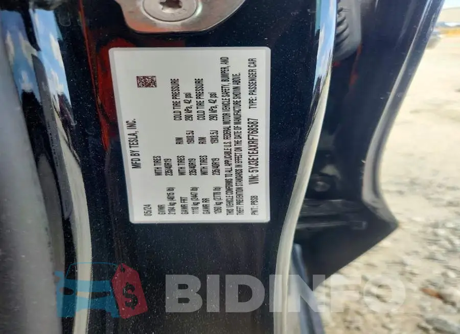 5YJ3E1EAXRF768587 Photo# 12