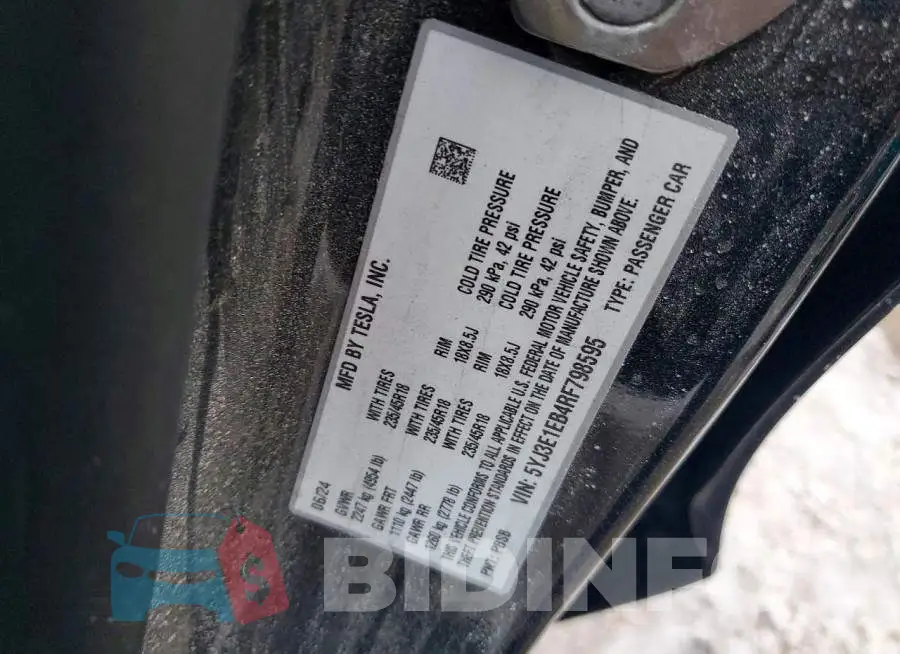 5YJ3E1EB4RF798595 Photo# 12