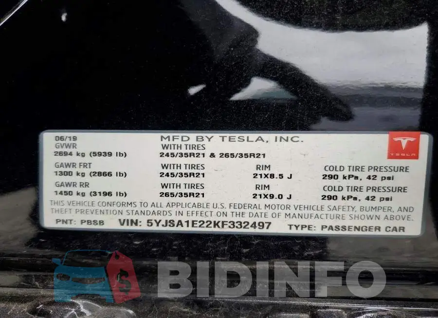 5YJSA1E22KF332497 Photo# 14