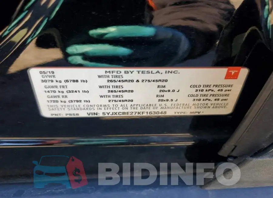 5YJXCBE27KF163048 Photo# 13