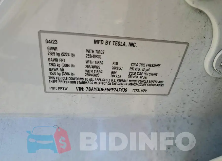 7SAYGDEE5PF747439 Photo# 13