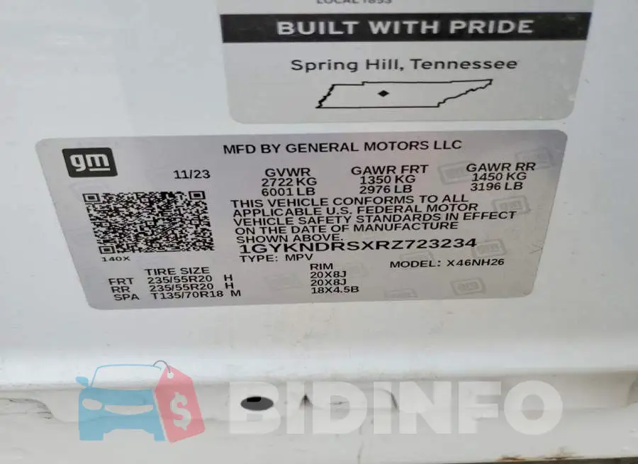 1GYKNDRSXRZ723234 Photo# 14