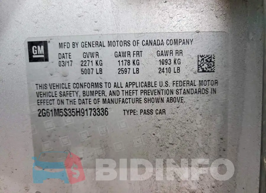 2G61M5S35H9173336 Photo# 12