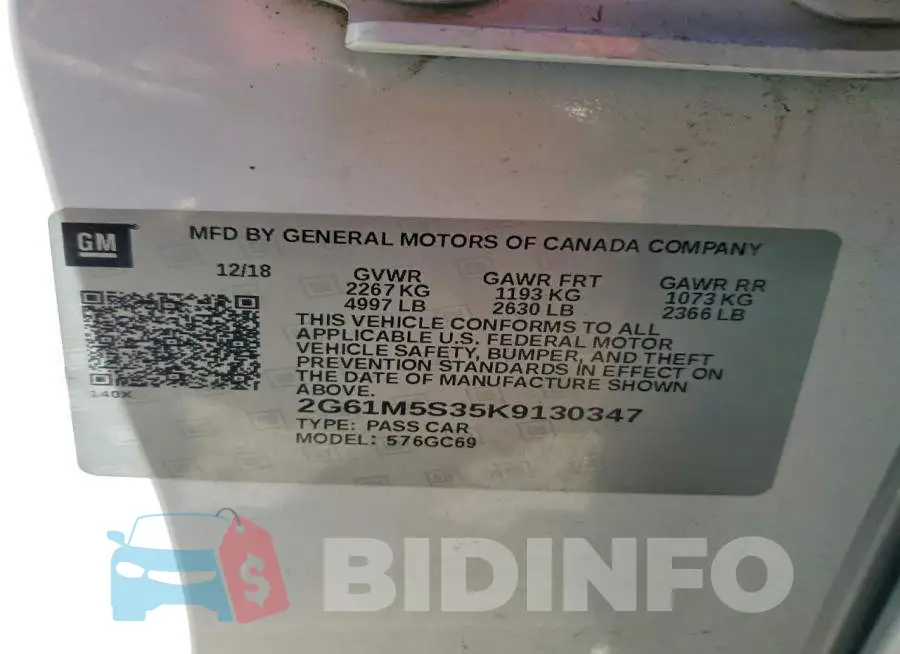2G61M5S35K9130347 Photo# 12