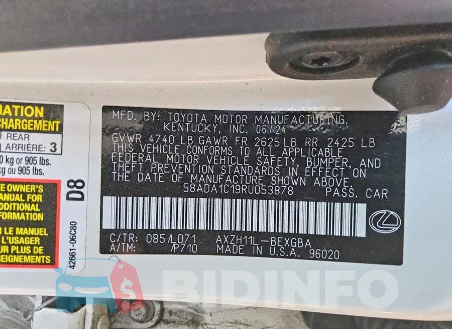 58ADA1C19RU053878 Photo# 12