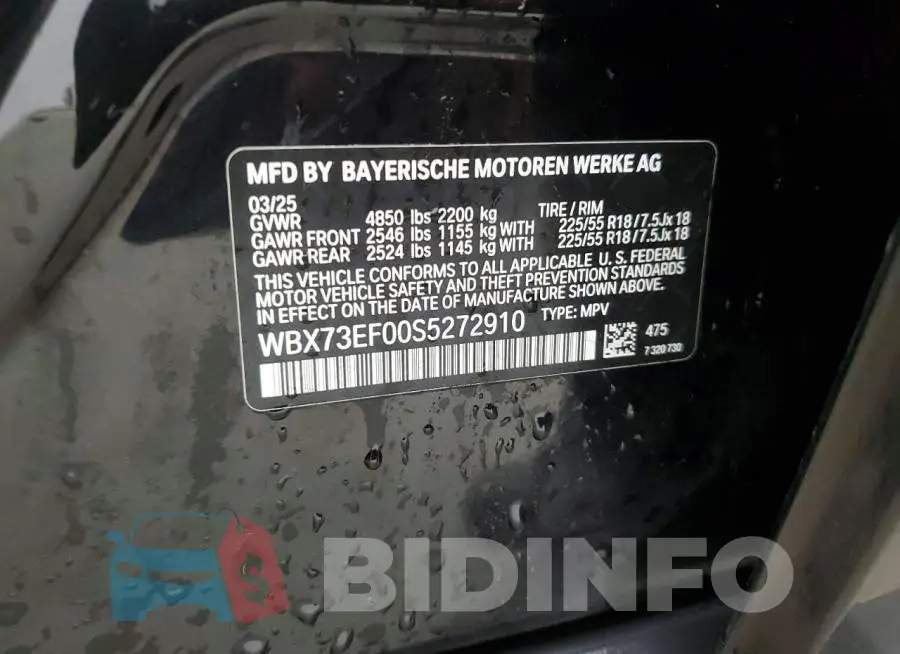 WBX73EF00S5272910 Photo# 13