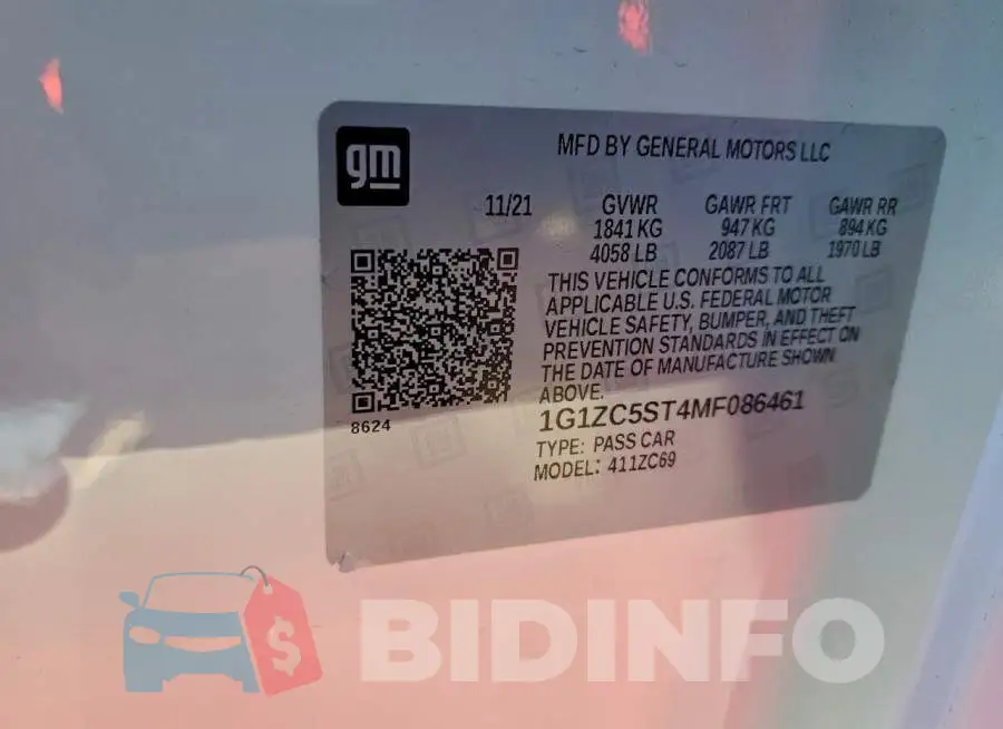 1G1ZC5ST4MF086461 Photo# 13