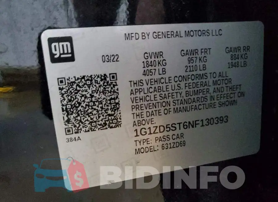 1G1ZD5ST6NF130393 Photo# 12