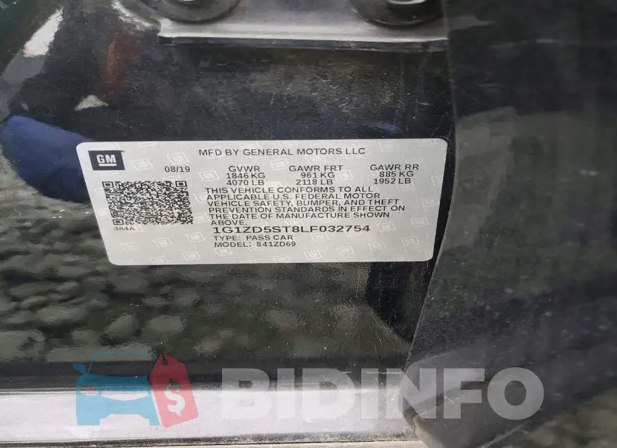 1G1ZD5ST8LF032754 Photo# 12