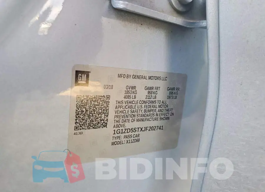 1G1ZD5STXJF202741 Photo# 12