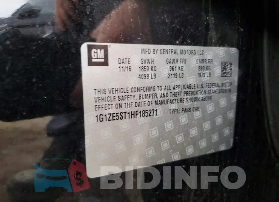 1G1ZE5ST1HF185271 Photo# 12