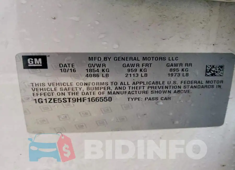 1G1ZE5ST9HF166550 Photo# 12