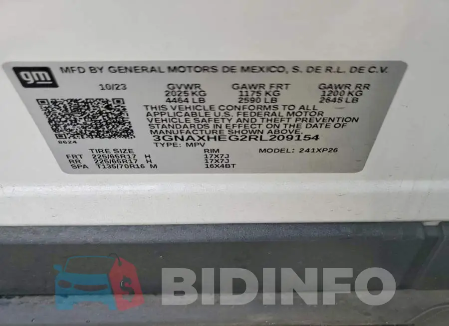 3GNAXHEG2RL209154 Photo# 13