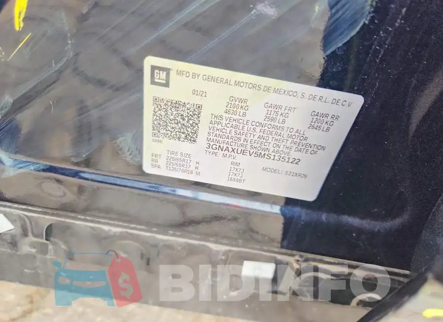 3GNAXUEV5MS135122 Photo# 13