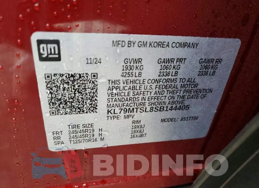 KL79MTSL8SB144405 Photo# 13