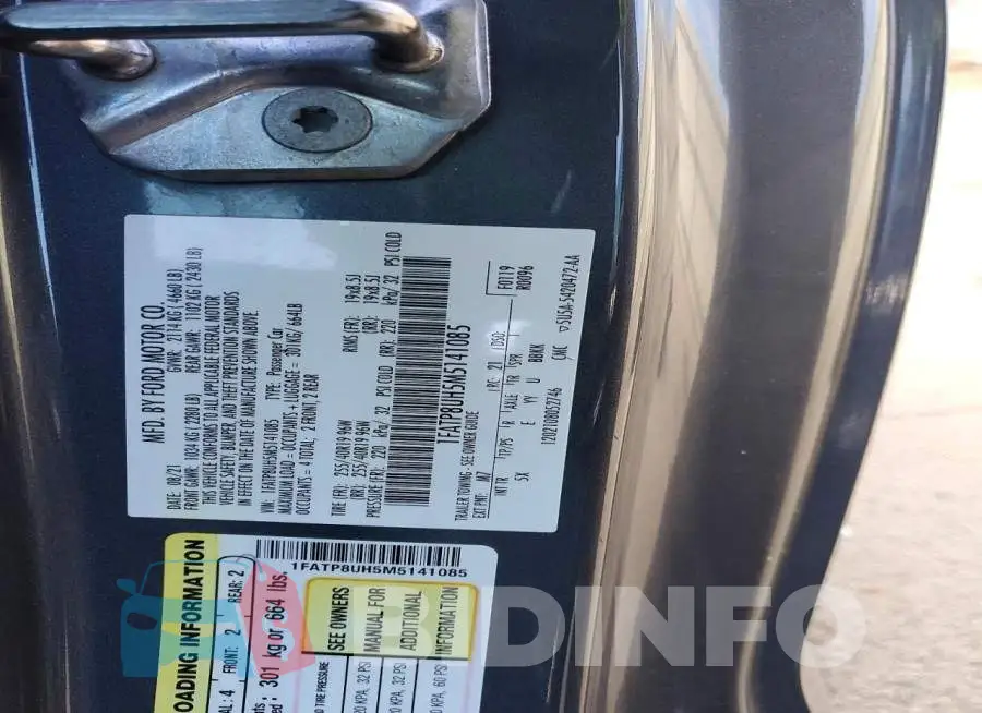 1FATP8UH5M5141085 Photo# 12