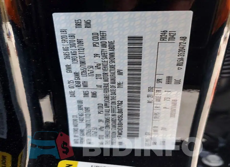 1FMDE8BH0SLB07762 Photo# 12