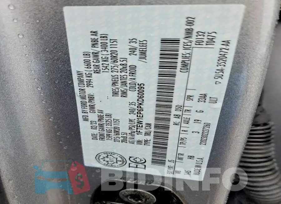 1FTEW1EP6PKD60095 Photo# 12