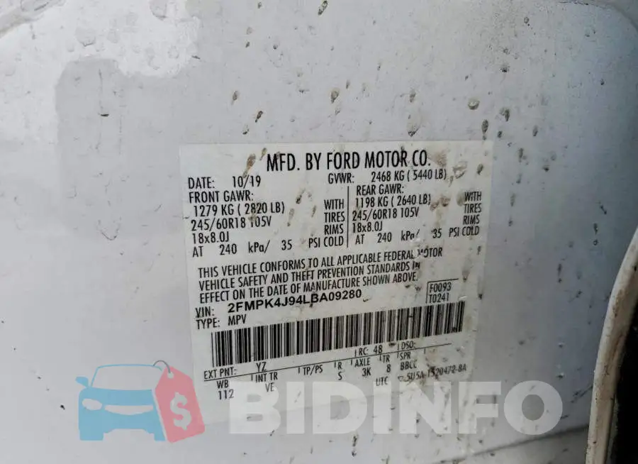 2FMPK4J94LBA09280 Photo# 13