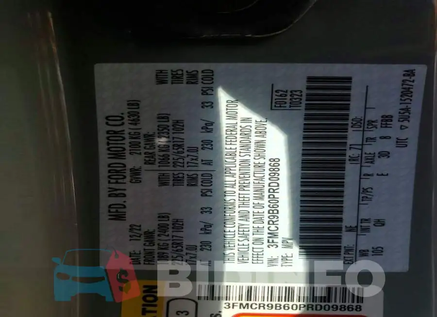 3FMCR9B60PRD09868 Photo# 12