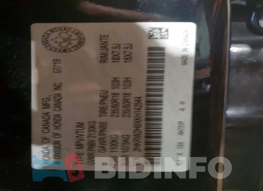 2HKRW2H9XKH142544 Photo# 13
