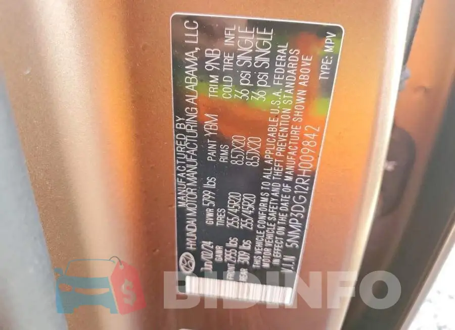 5NMP3DG12RH009842 Photo# 14
