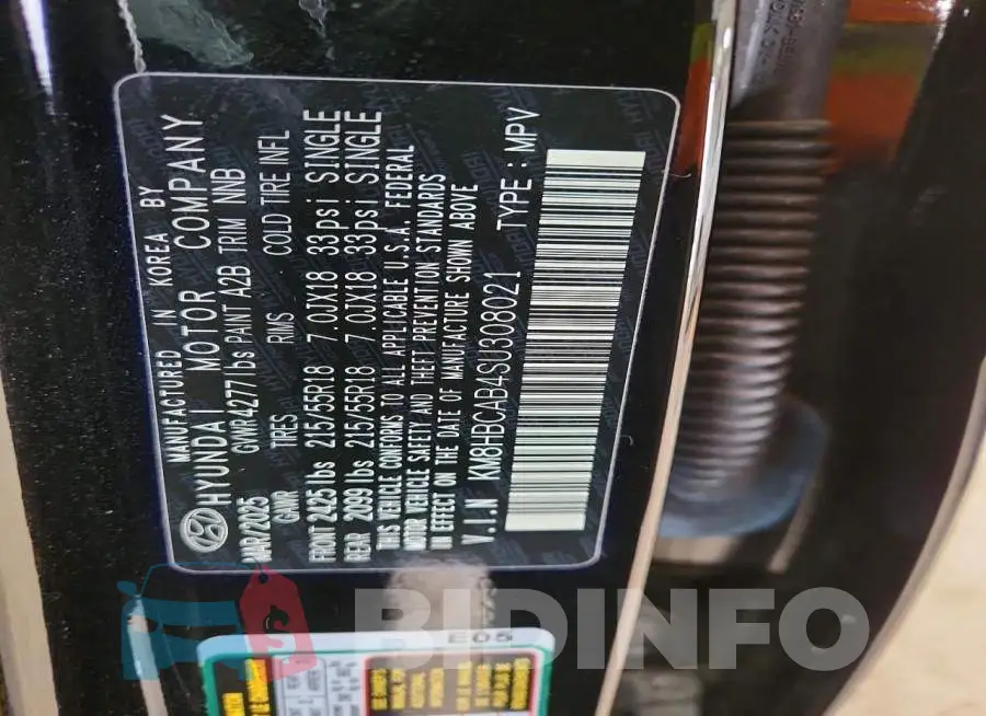KM8HBCAB4SU308021 Photo# 13