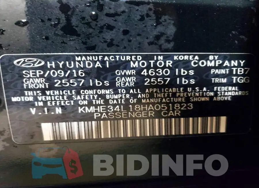 KMHE34L18HA051823 Photo# 12