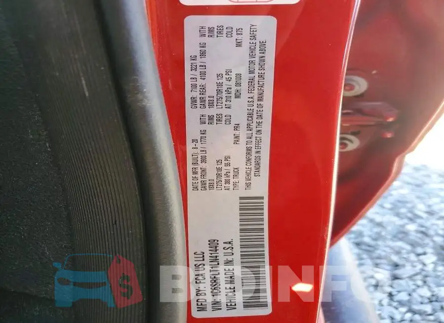 1C6SRFLT1LN414409 Photo# 12