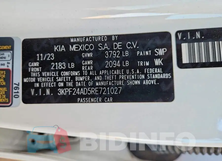 3KPF24AD5RE721027 Photo# 13