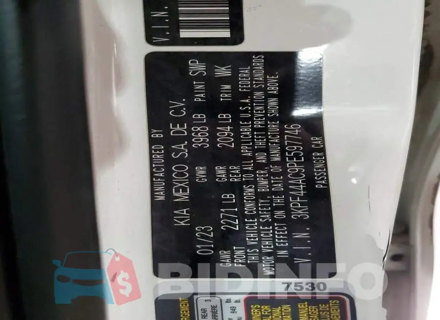 3KPF44AC9PE597746 Photo# 12
