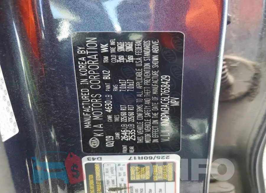 KNDPM3AC6L7658429 Photo# 13