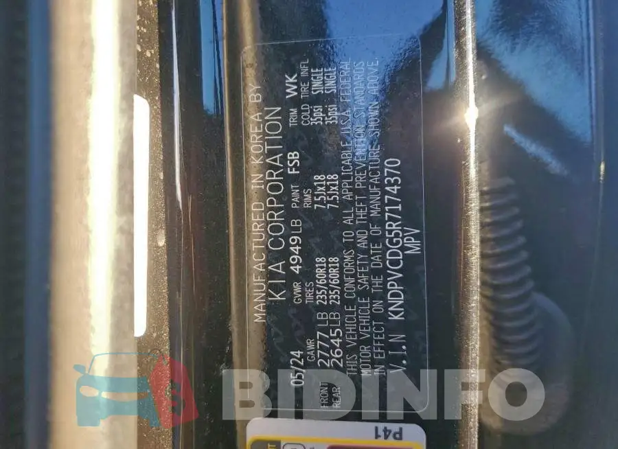 KNDPVCDG5R7174370 Photo# 14