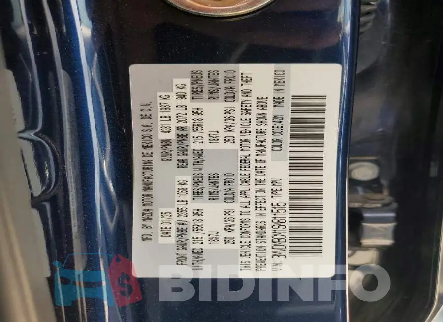 3MVDMBCM1SM811515 Photo# 13