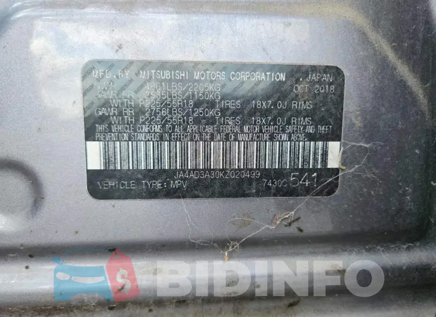 JA4AD3A30KZ020499 Photo# 13