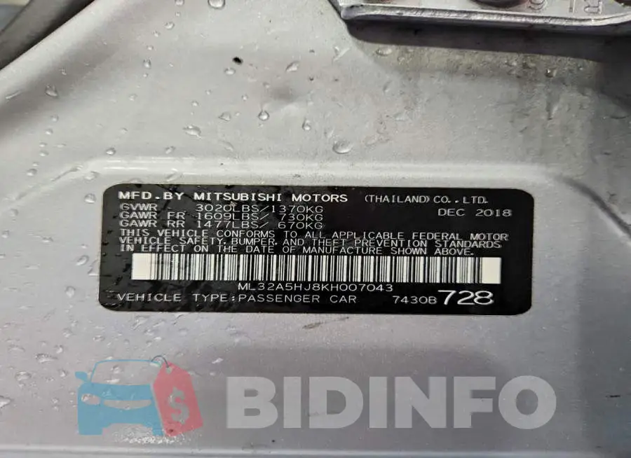 ML32A5HJ8KH007043 Photo# 13