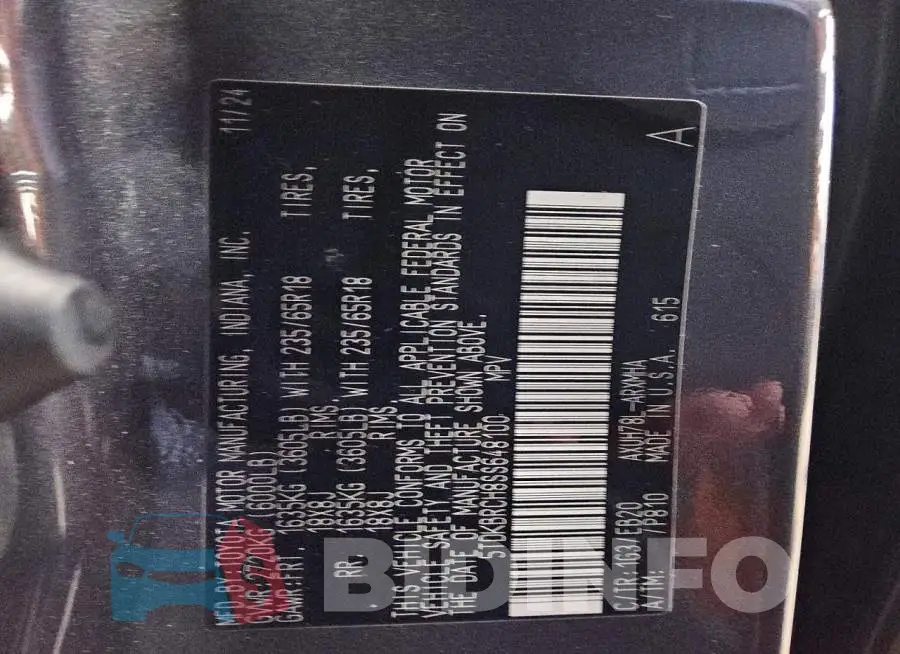 5TDKBRCH8SS648100 Photo# 13