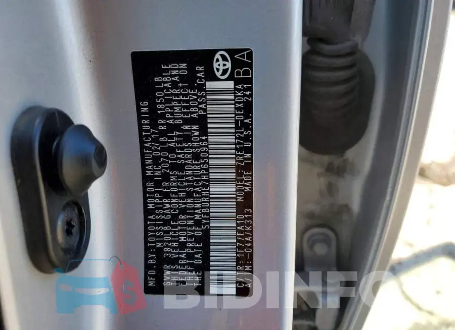 5YFBURHE7HP650964 Photo# 12