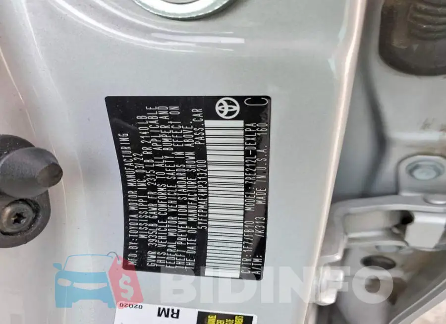 5YFEPMAE4NP313200 Photo# 12