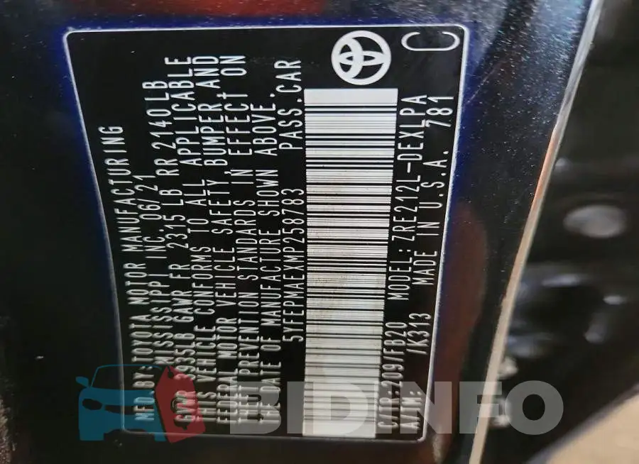 5YFEPMAEXMP258783 Photo# 13